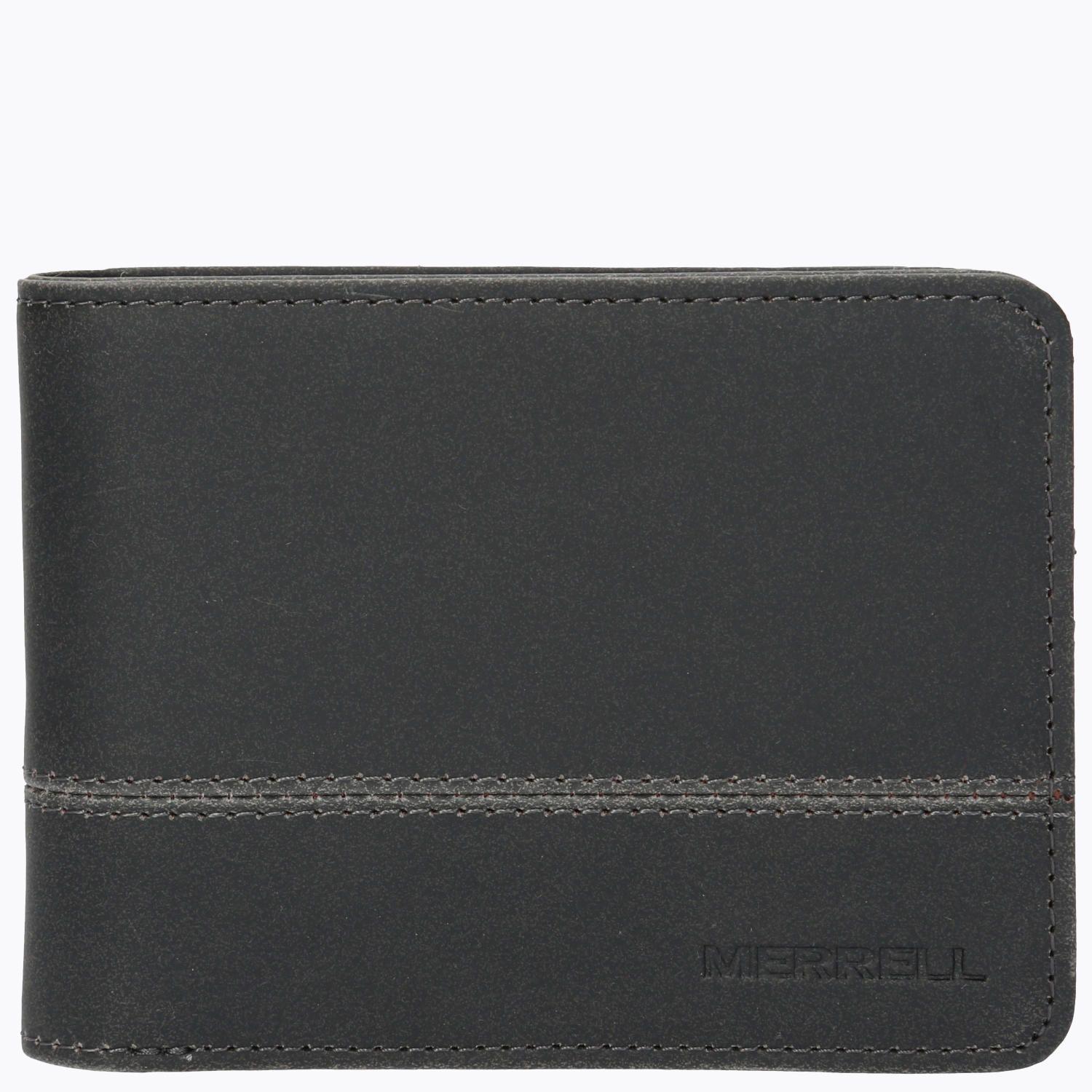 Billetera Outdoor Leather Wallet Negro Unisex-0