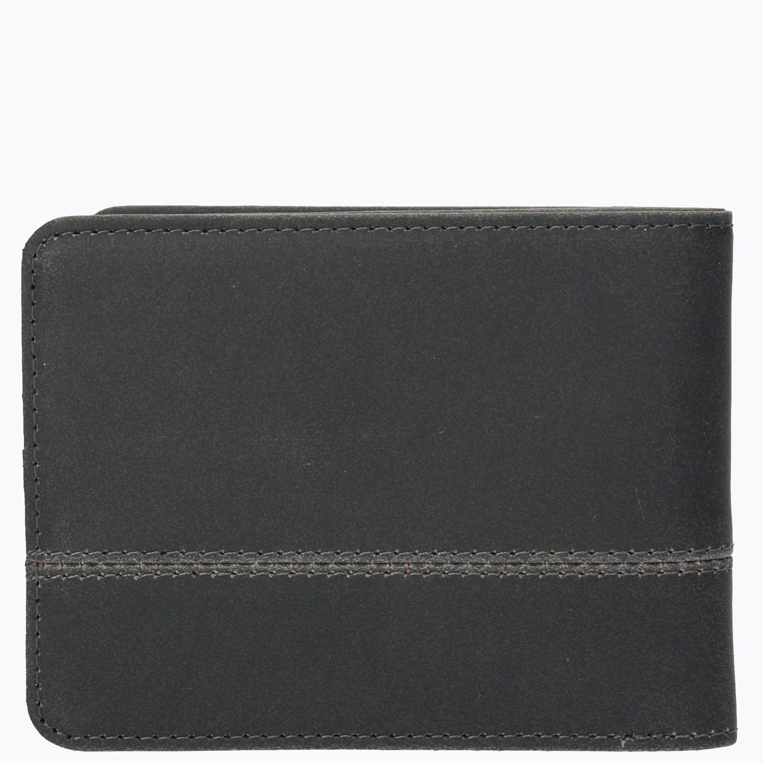Billetera Outdoor Leather Wallet Negro Unisex-2
