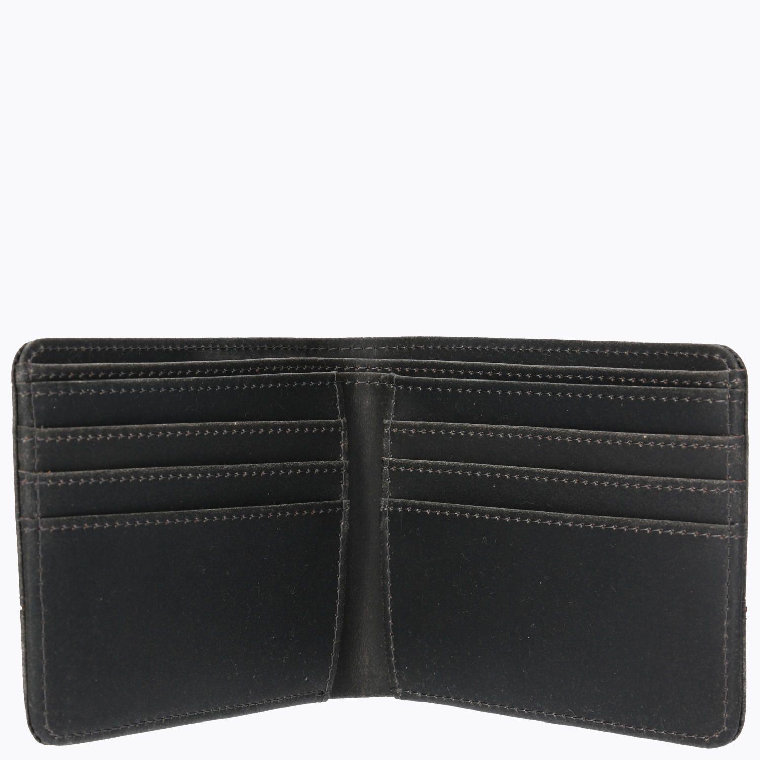 Billetera Outdoor Leather Wallet Negro Unisex-3