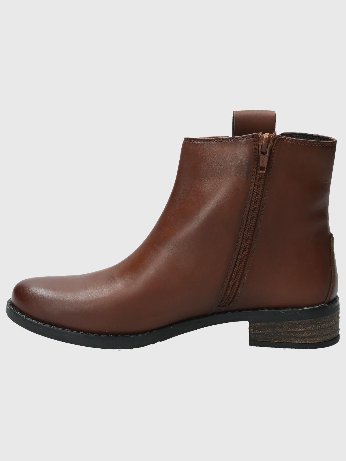 Botin Cuero Mujer Elder Café-5