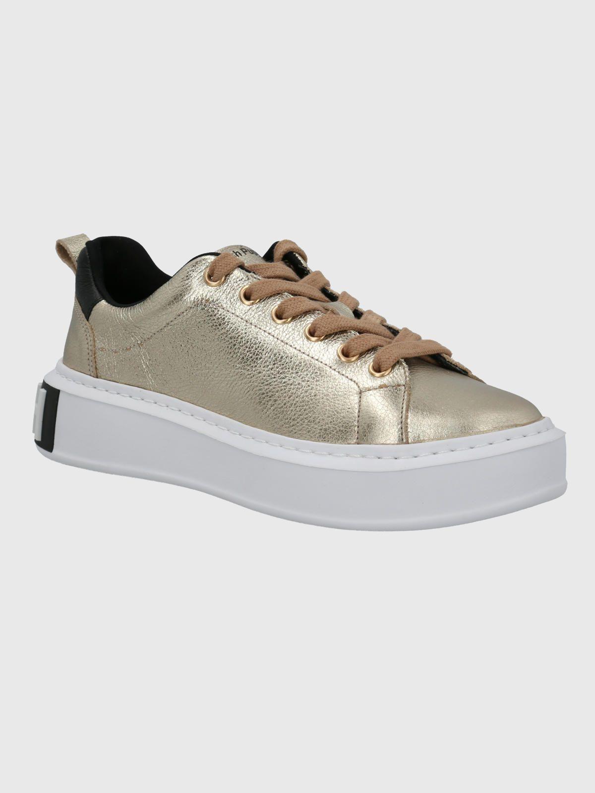 Zapatilla Cuero Mujer Badajoz Dorado-0