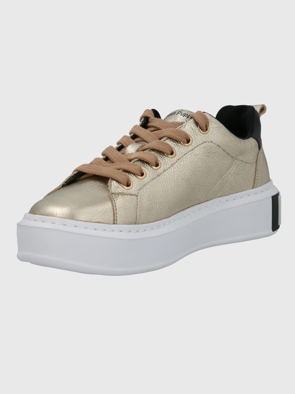 Zapatilla Cuero Mujer Badajoz Dorado-4