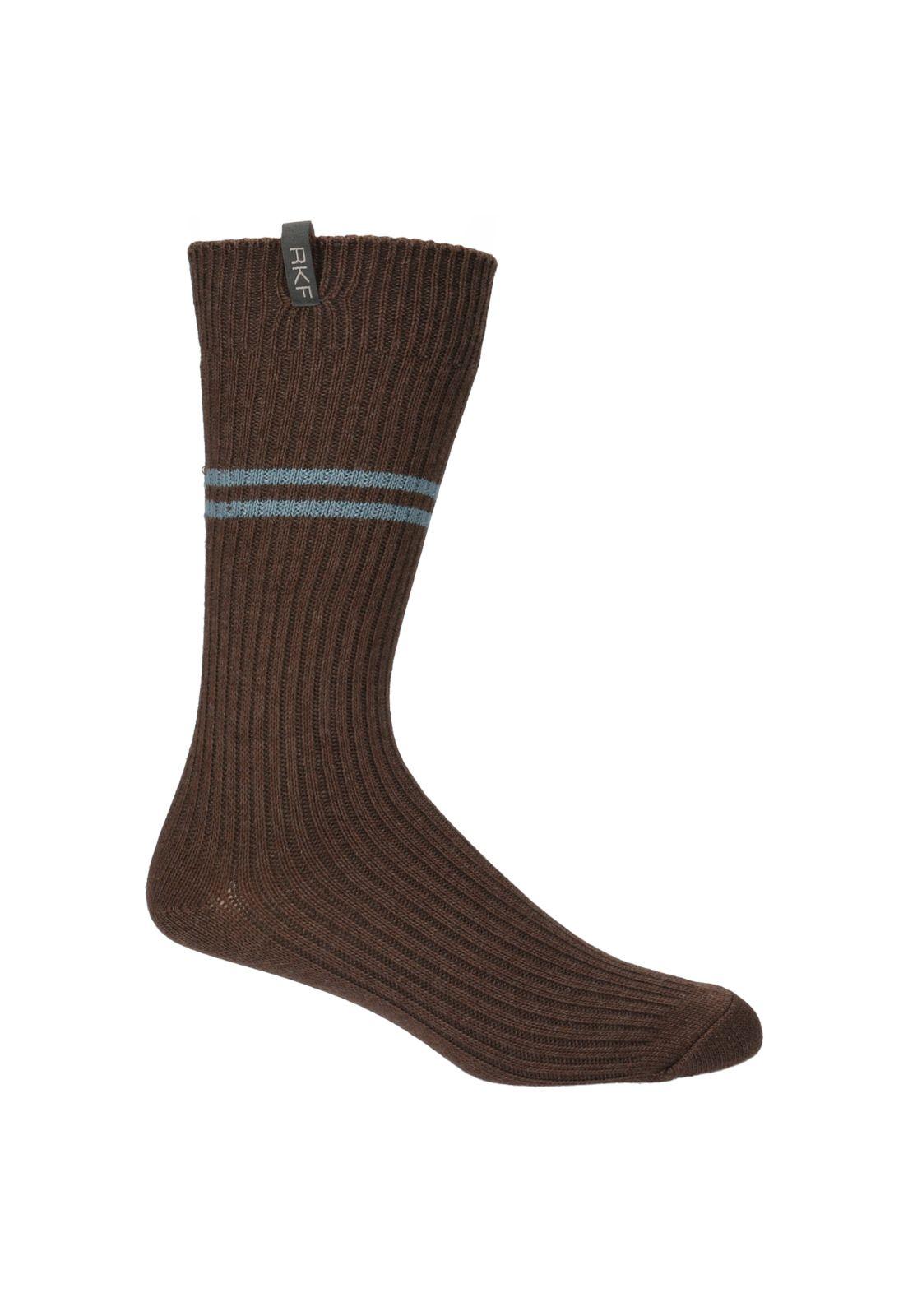 Calcetín Bambú Hombre Heavy Line Café-0
