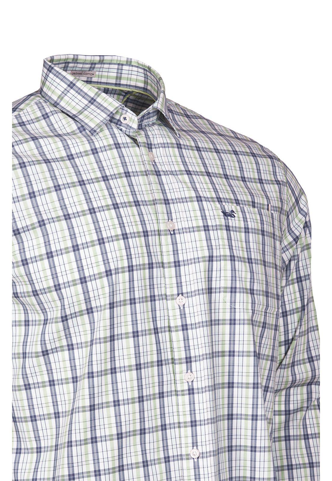 Camisa Algodón Orgánico Hombre Mild Verde-3