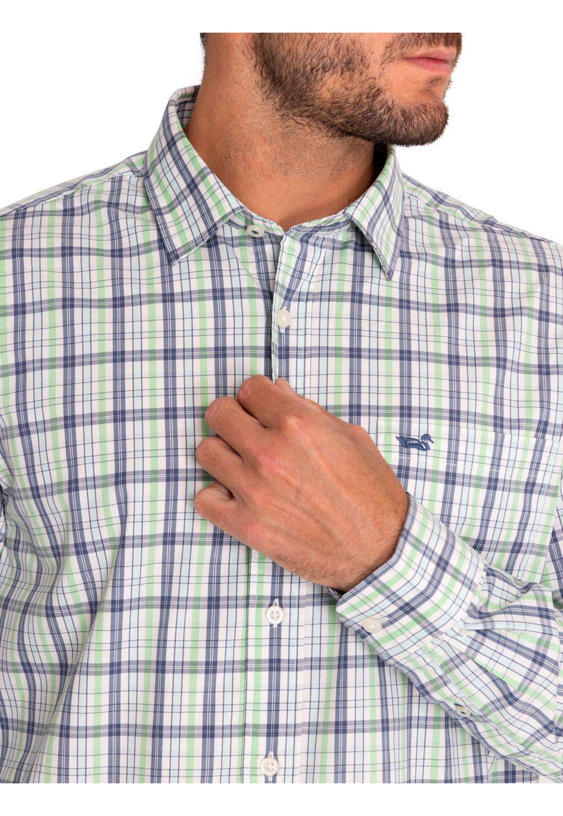 Camisa Algodón Orgánico Hombre Mild Verde-6