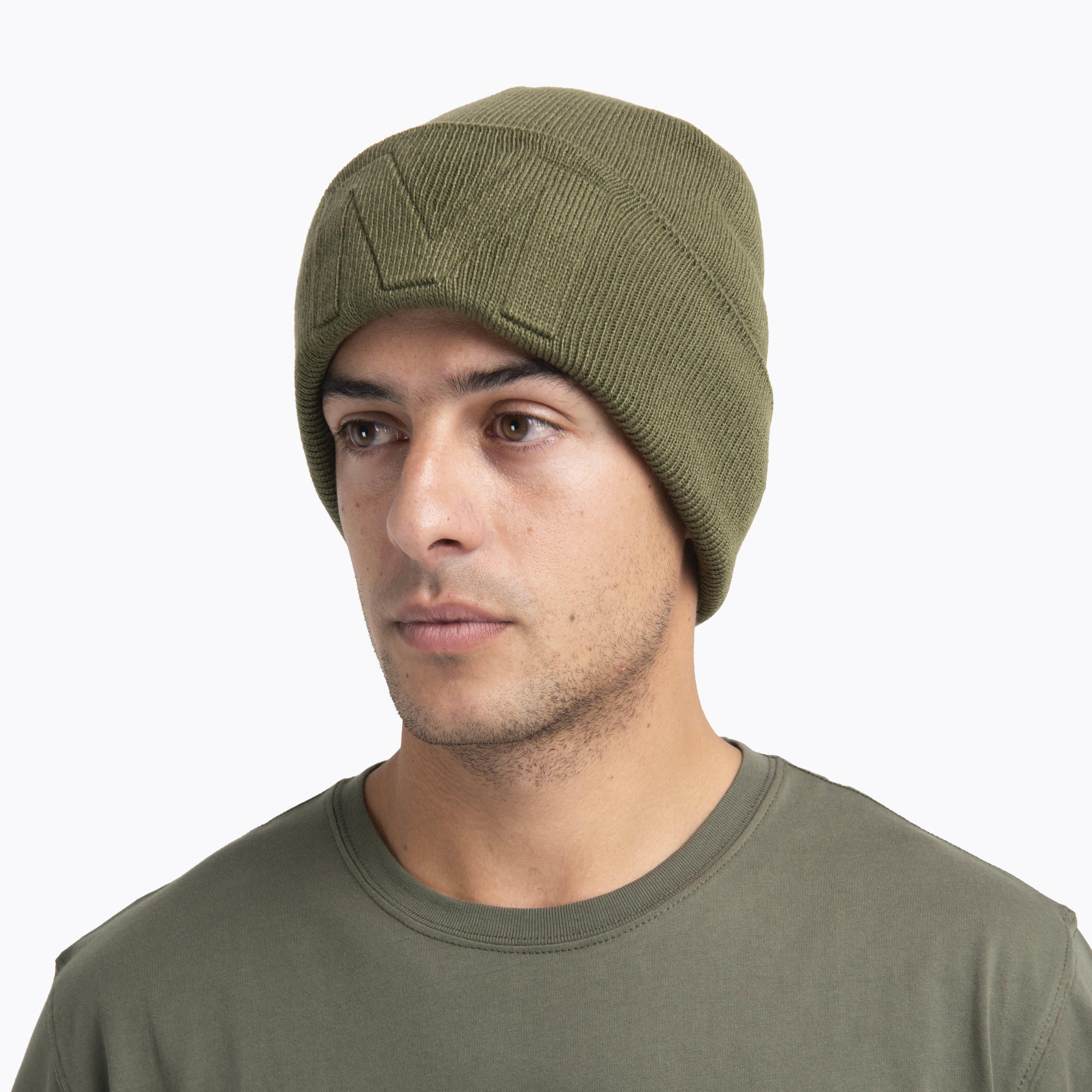 Gorro Unisex Beanie Logo Over Rel Verde-2