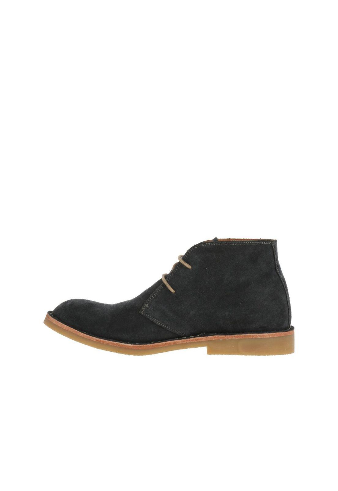 Botin Cuero Gamuzado Temel Navy Blue-2