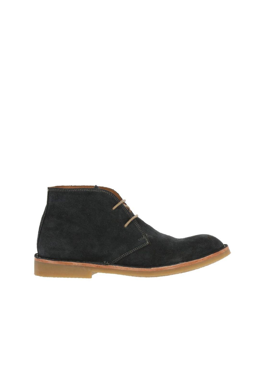 Botin Cuero Gamuzado Temel Navy Blue-3
