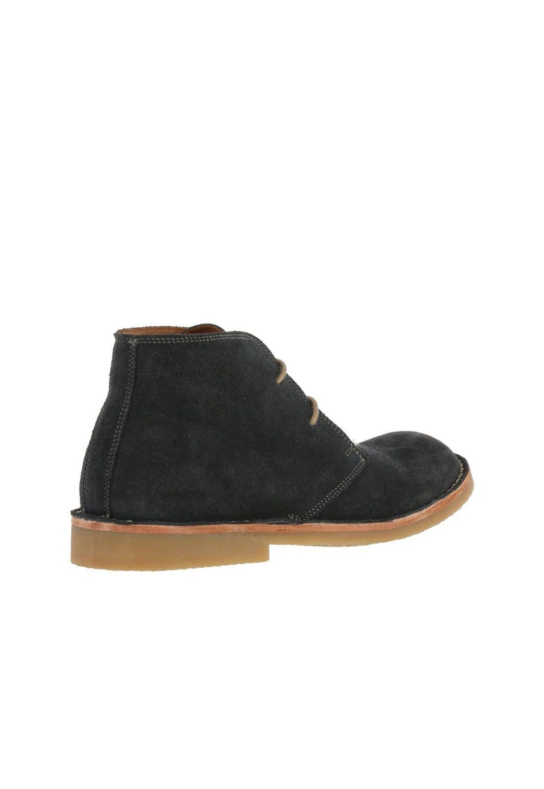 Botin Cuero Gamuzado Temel Navy Blue-4