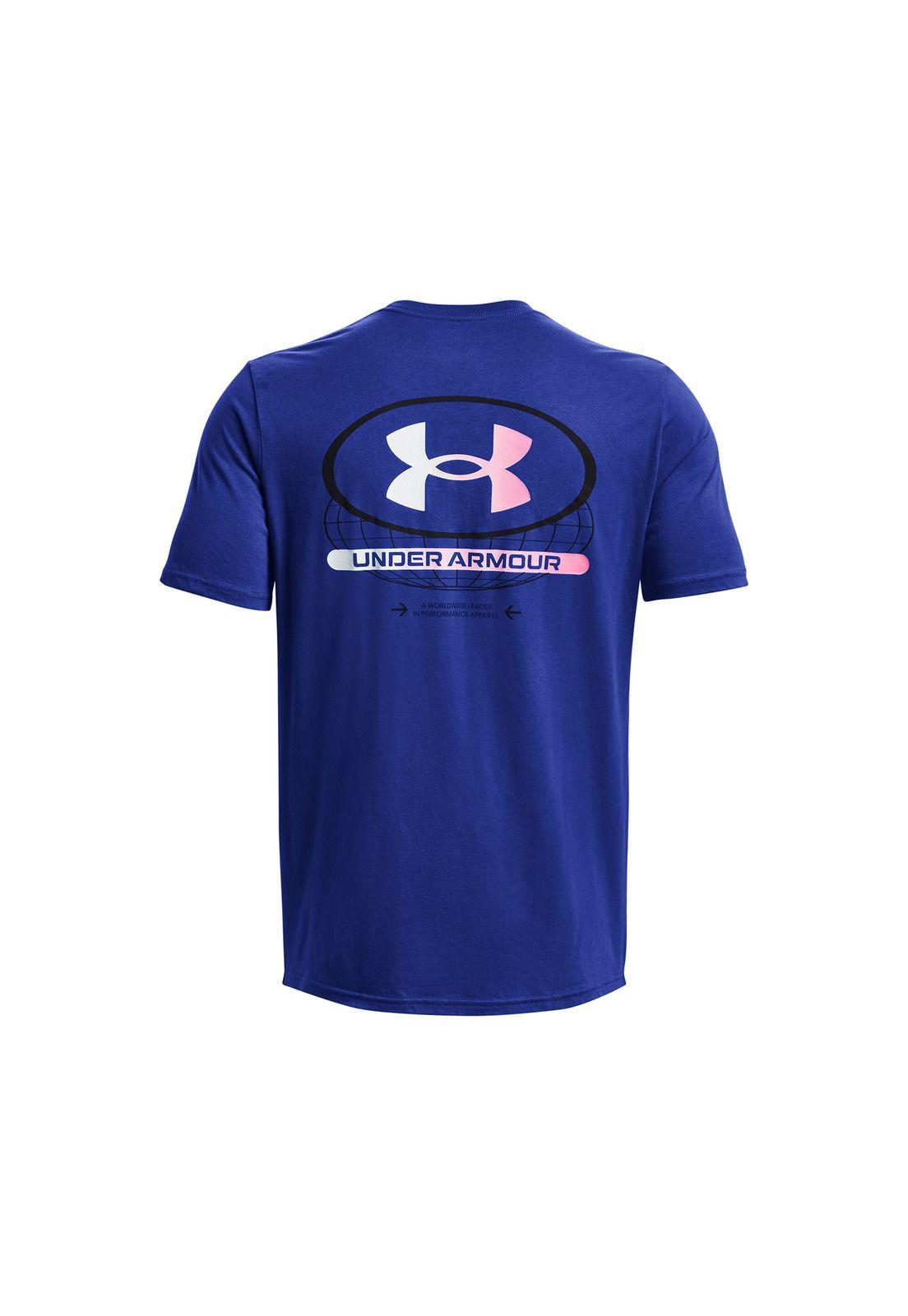 Polera UA Global Lockertag hombre Azul-1