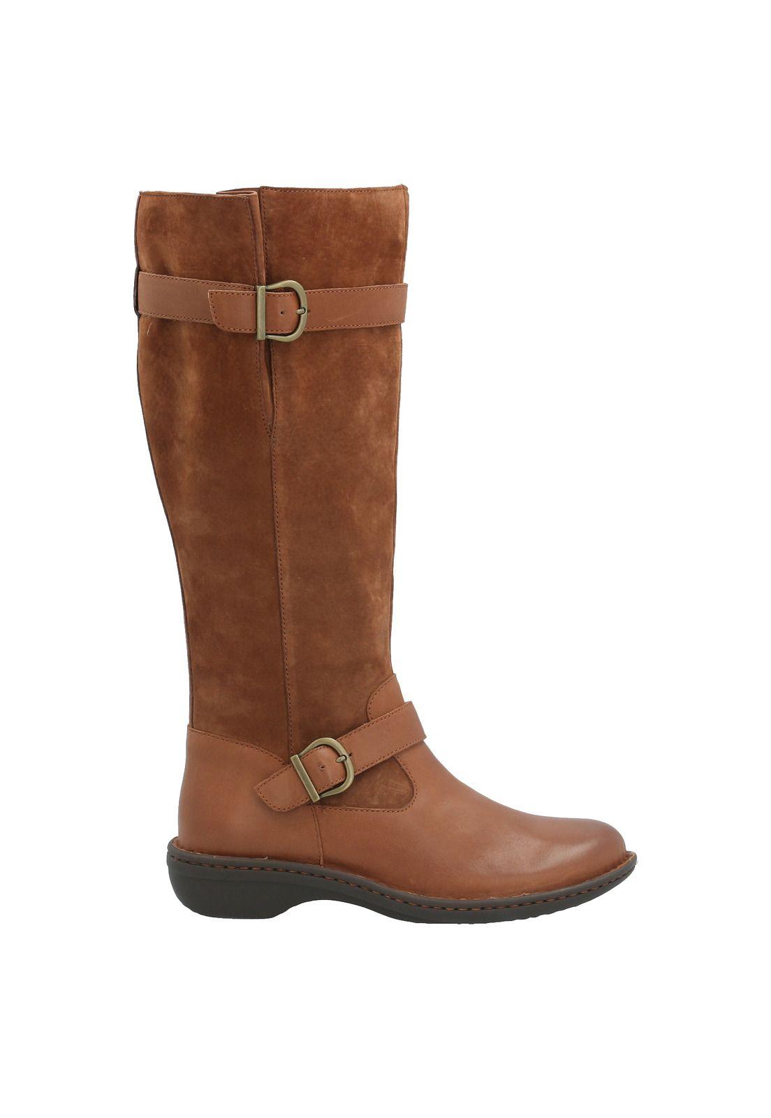 Bota Cuero Mujer Luana Café-1