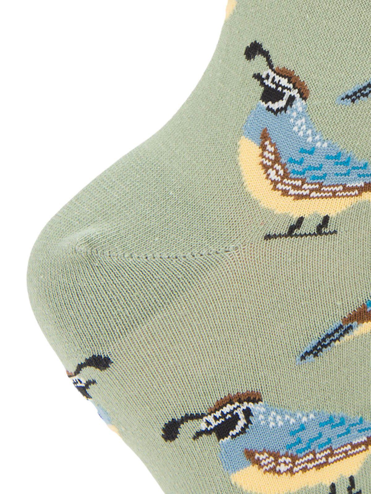 Calcetin Bambú Mujer St Codorniz Verde-2