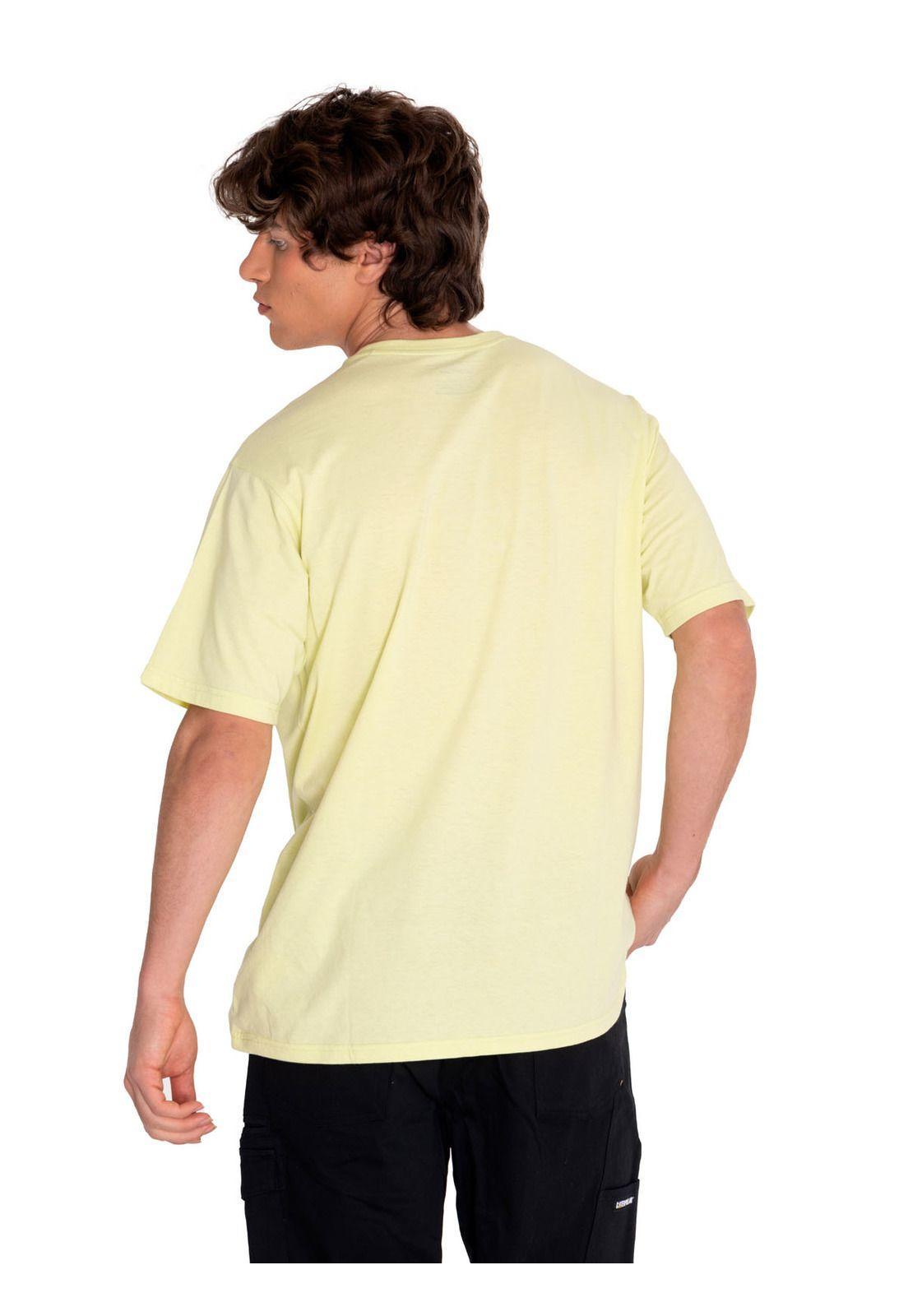 Polera Manga Corta Hombre Renwd Engy Grph3 Amarillo-3