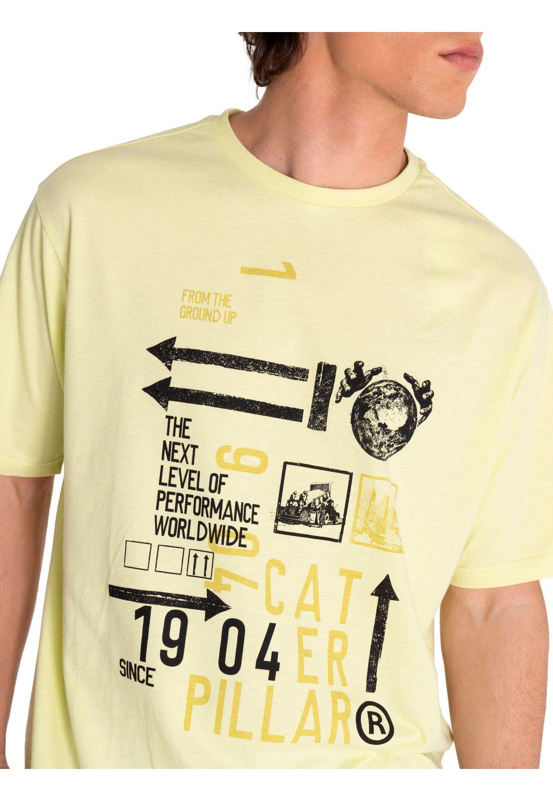 Polera Manga Corta Hombre Renwd Engy Grph3 Amarillo-4