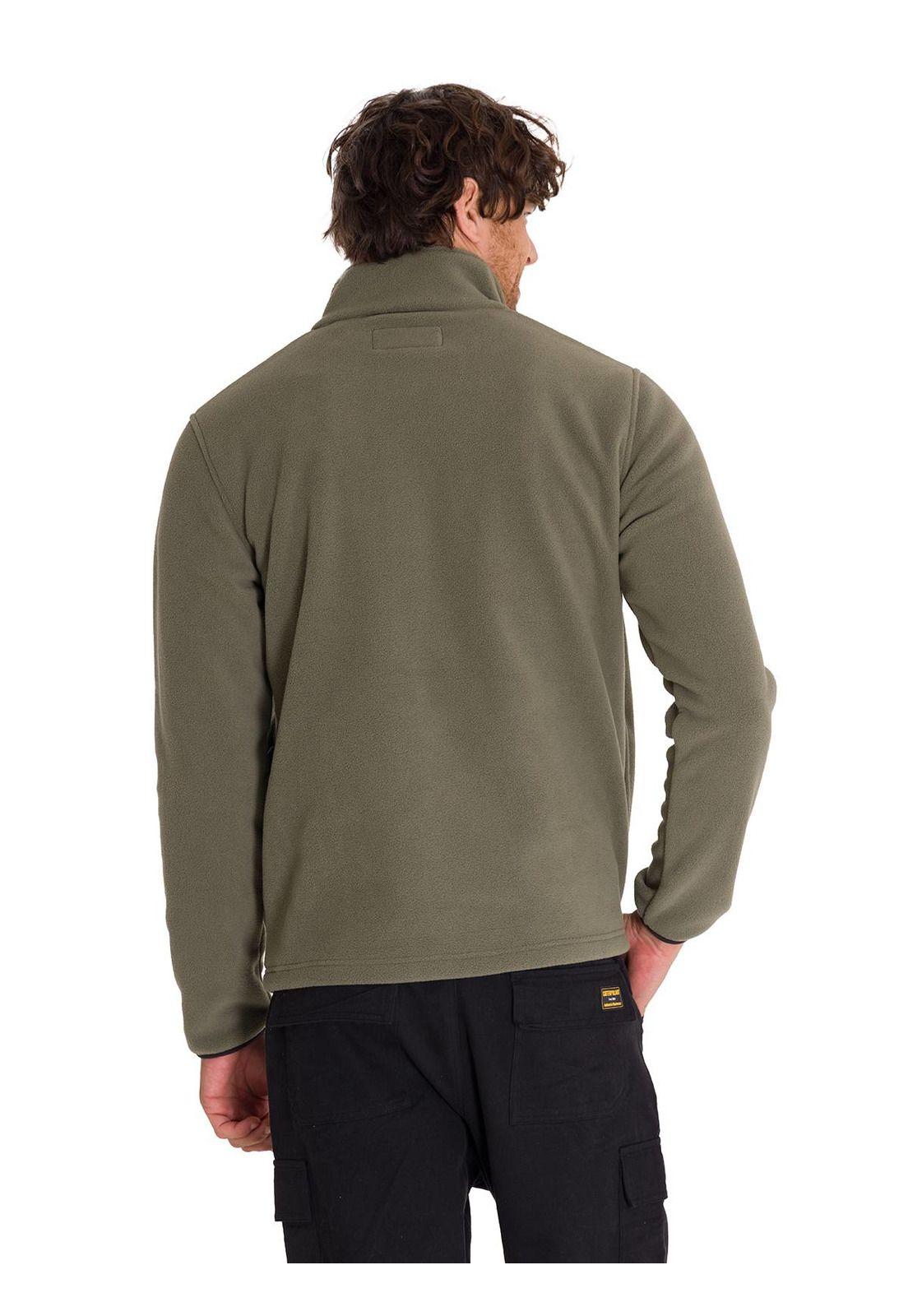 Polar Fleece Half Snap Hombre Verde-3