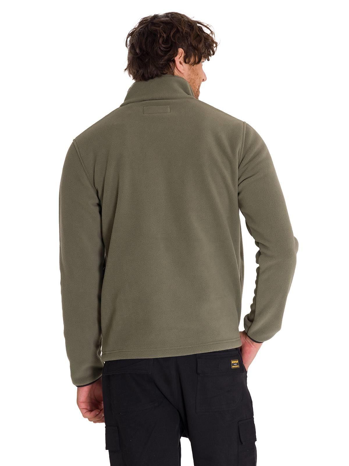Polar Fleece Half Snap Hombre Verde-3