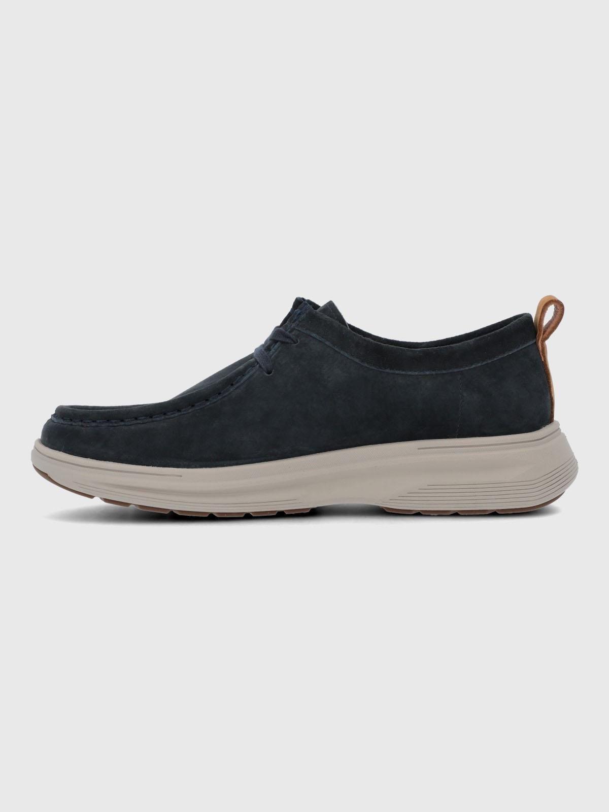 Zapato Cuero Hombre Walls Azul-4