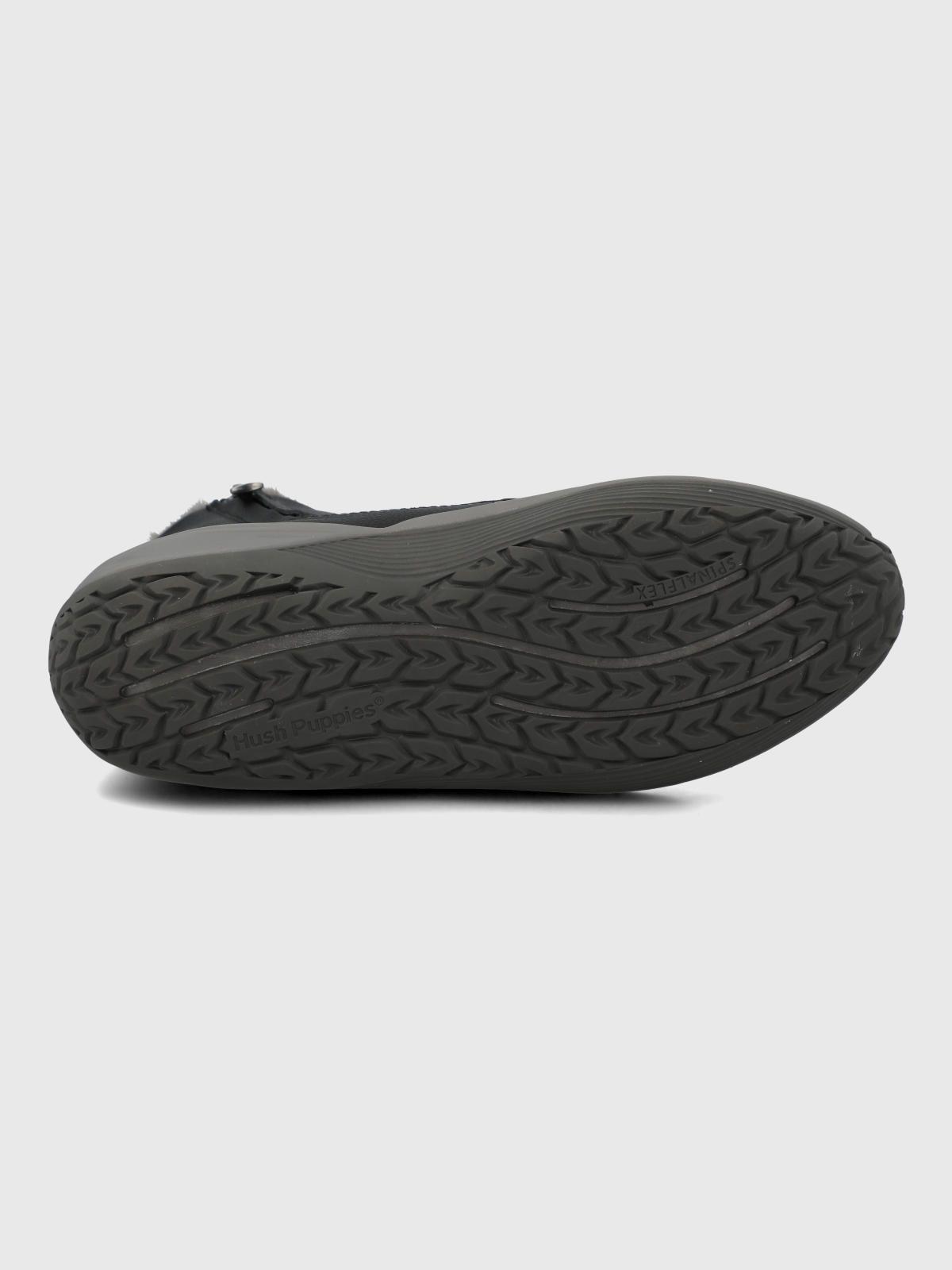 Botin Cuero Mujer Short Madras Negro-7