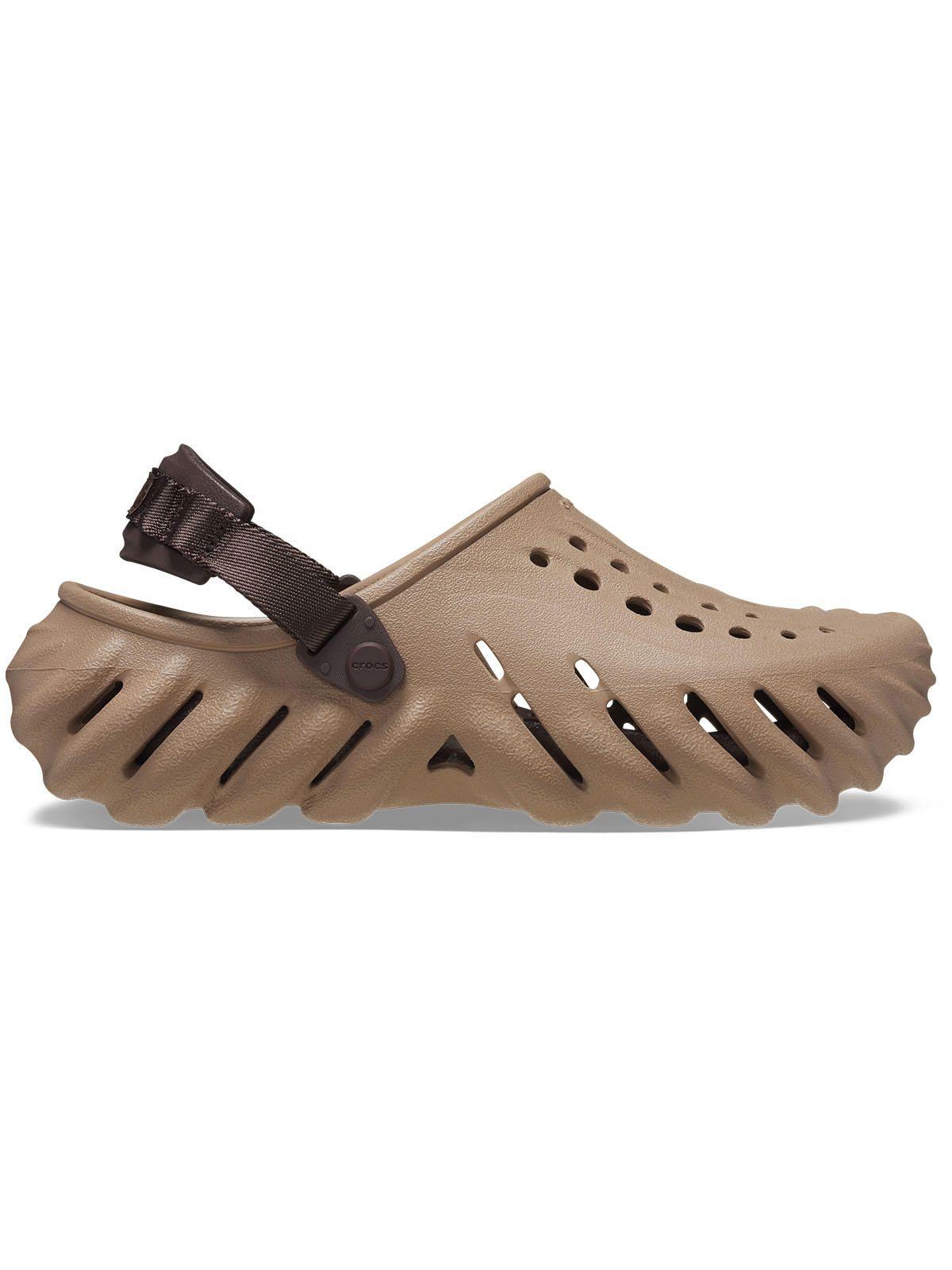 Zueco Crocs Hombre Echo Clog Café-0