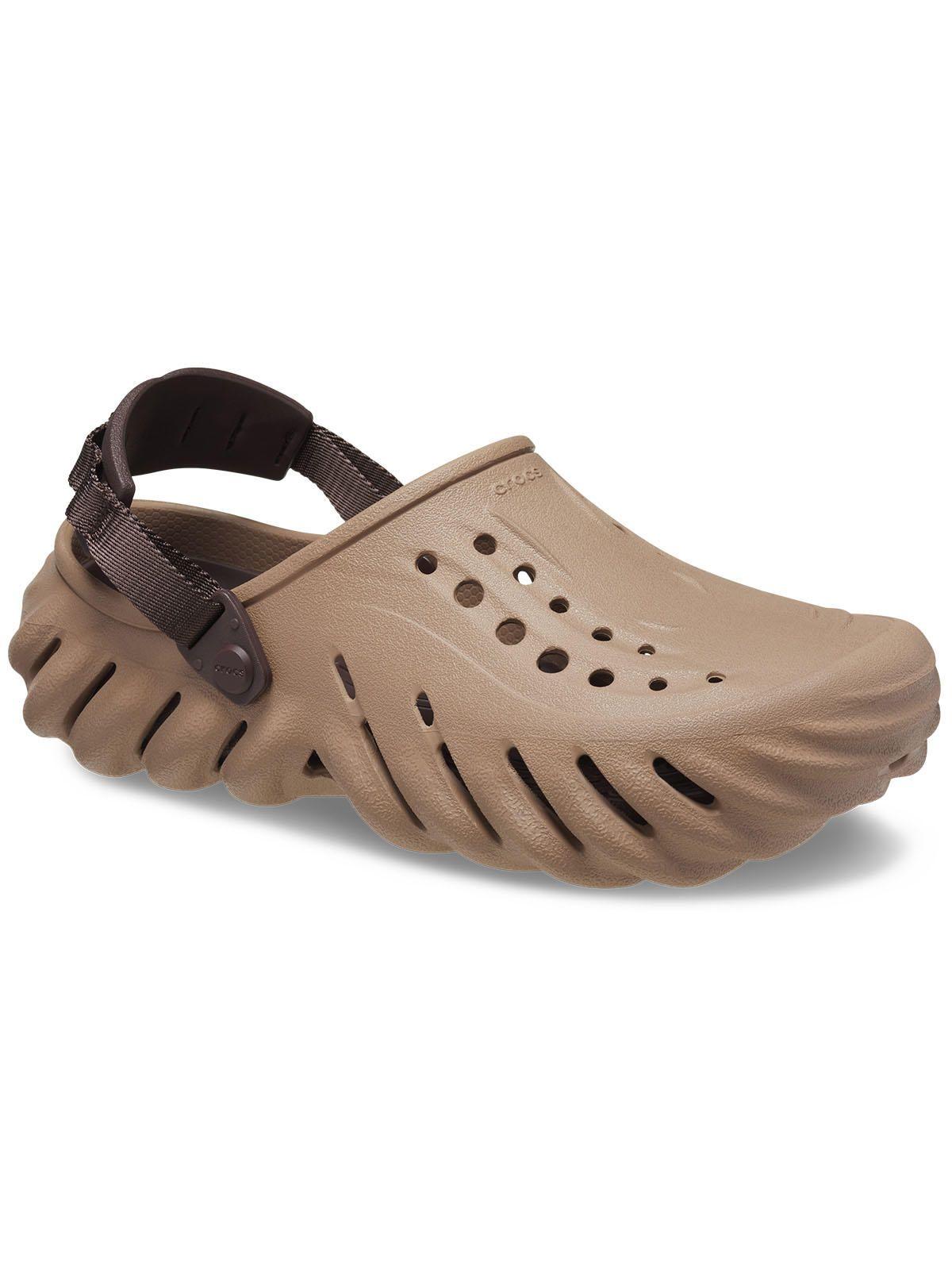 Zueco Crocs Hombre Echo Clog Café-6