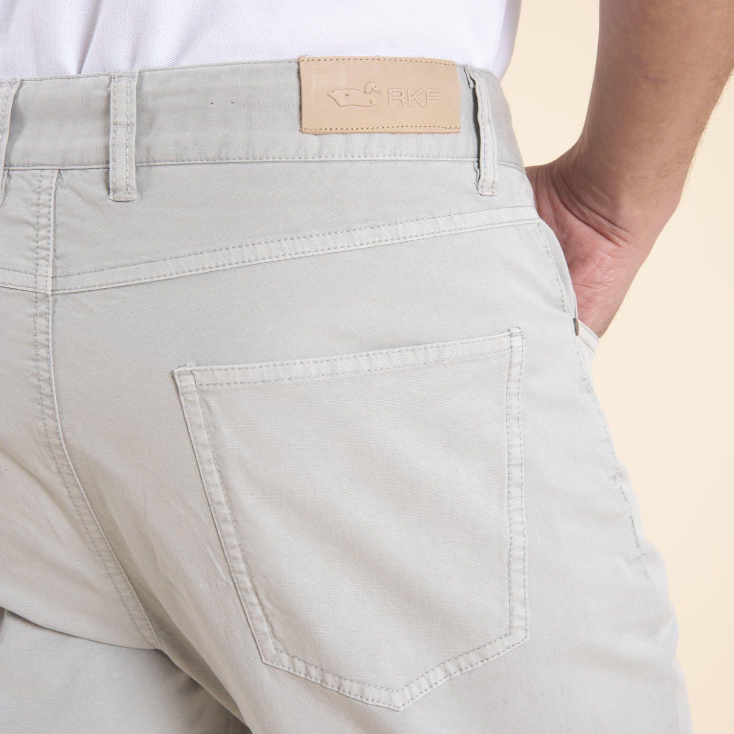 Pantalón Hombre Five Celeste-4