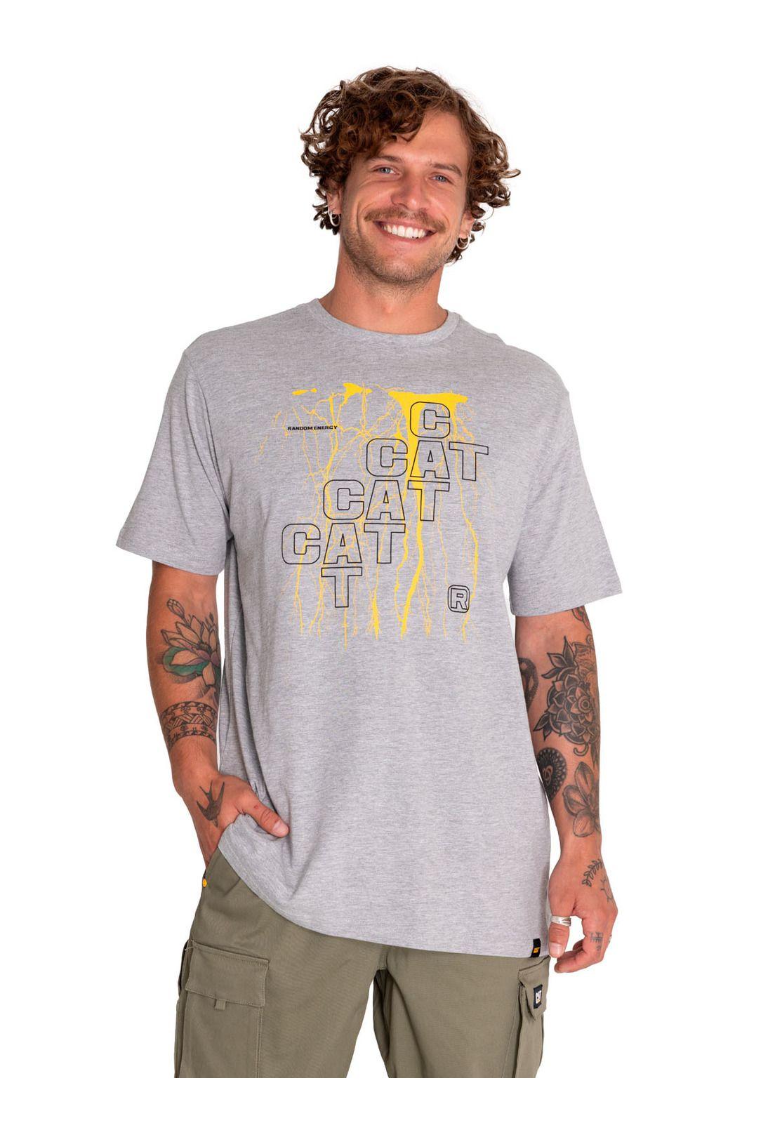 Polera Manga Corta Hombre Random Energy Gris-1