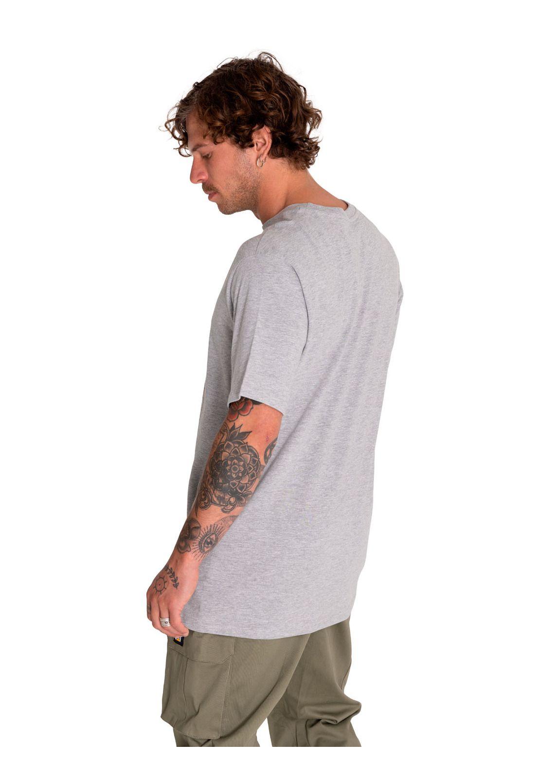 Polera Manga Corta Hombre Random Energy Gris-3