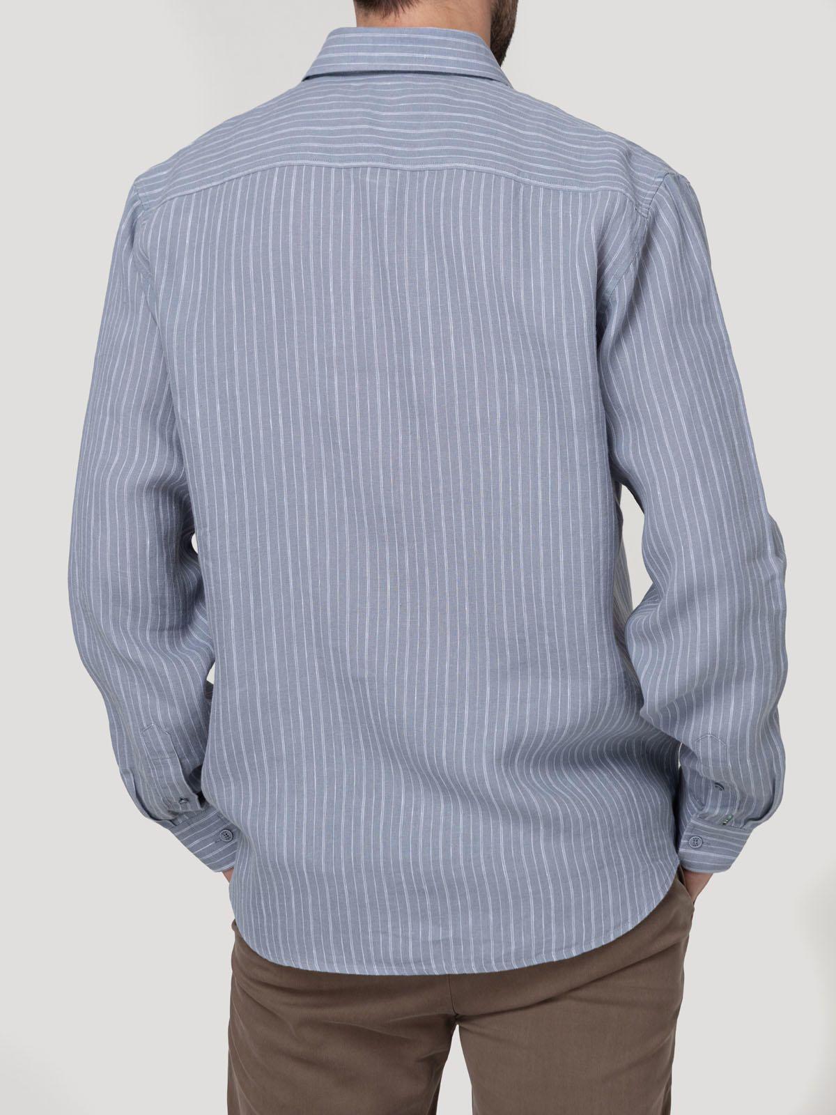 Camisa Lino Orgánico Hombre Linenmist Gris-5