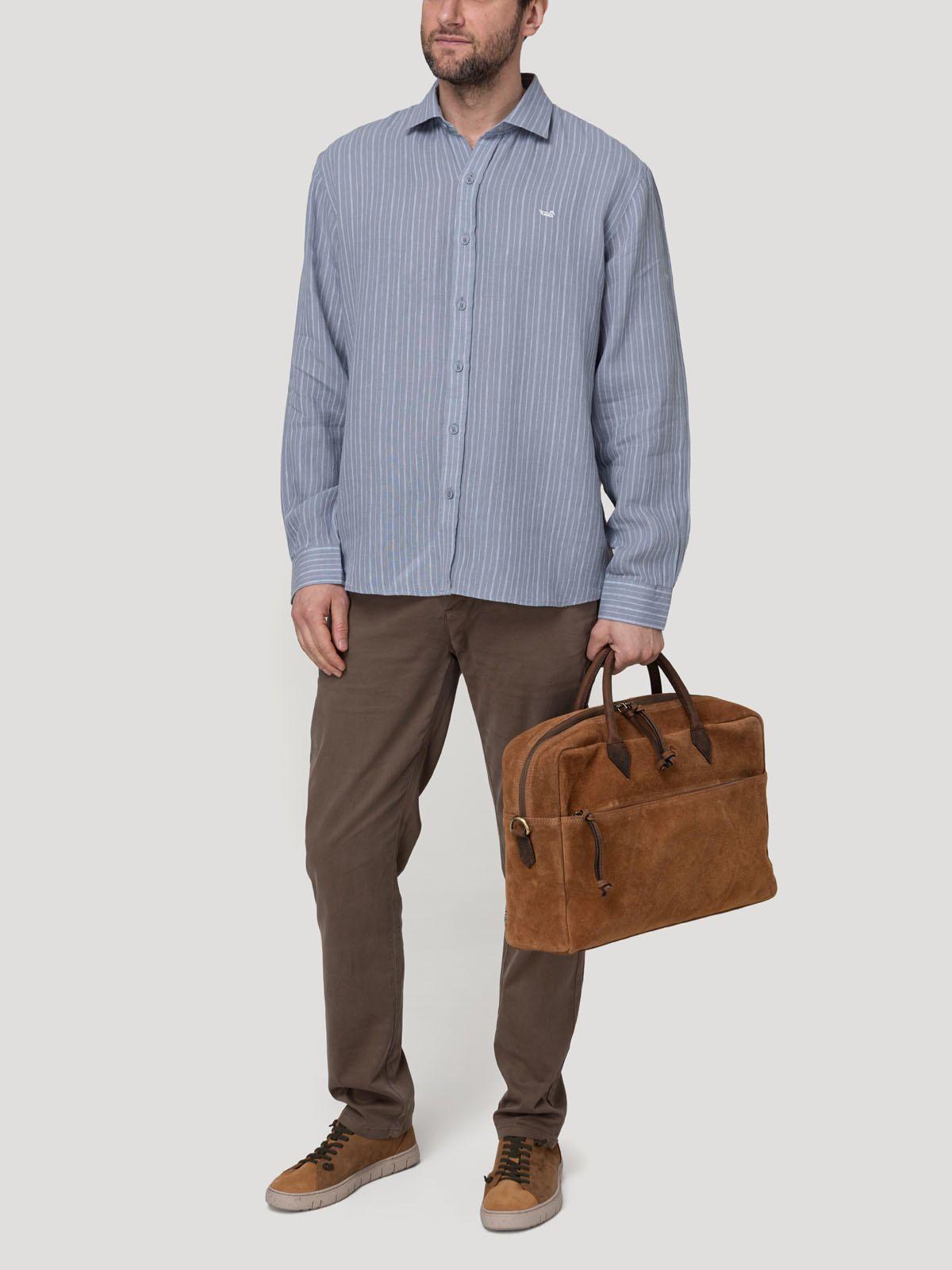 Camisa Lino Orgánico Hombre Linenmist Gris-7