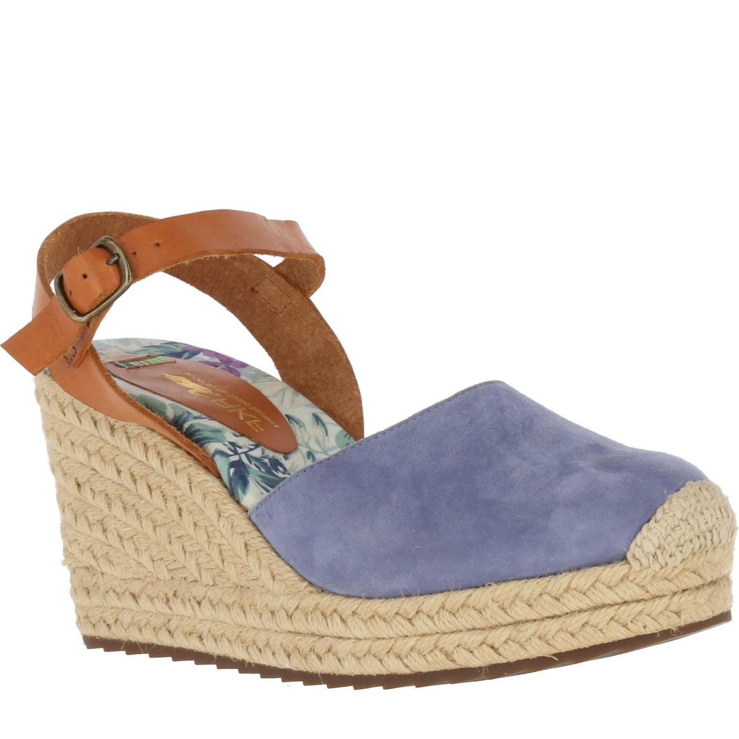 Sandalia Gamuza Ninna Morado Mujer-0