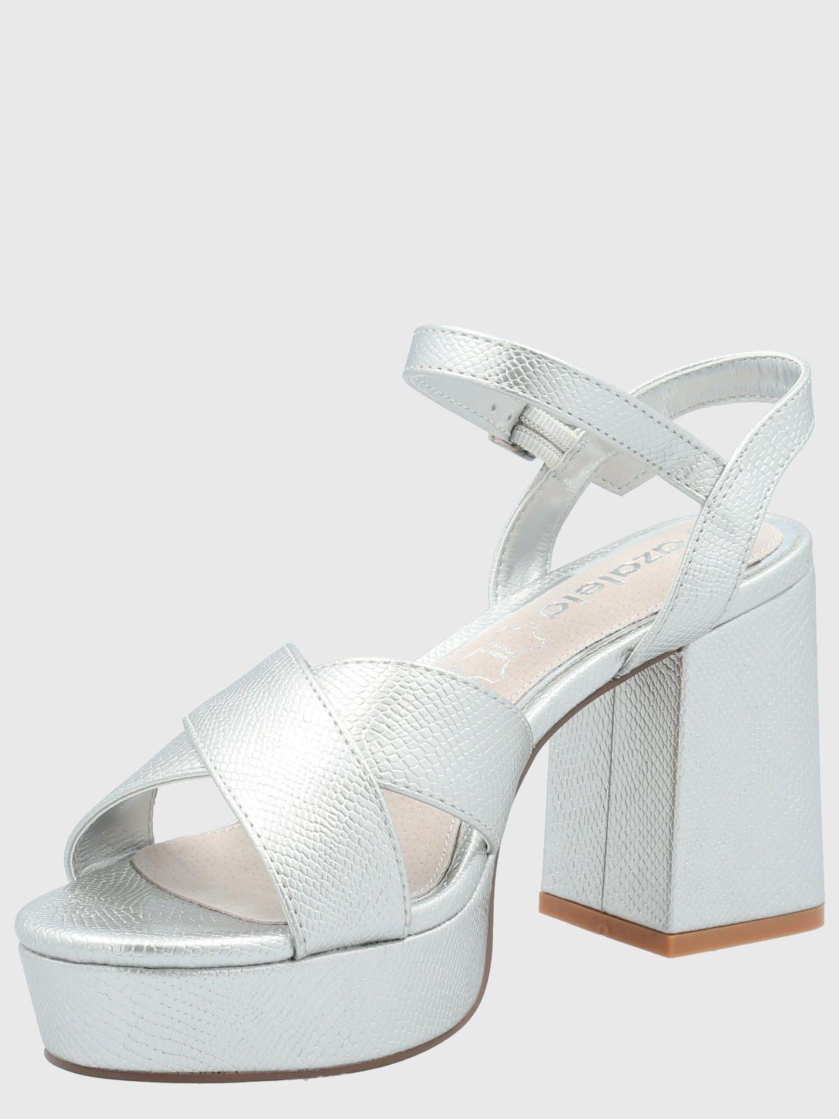 Sandalia Mujer Cristiana Plateado -4