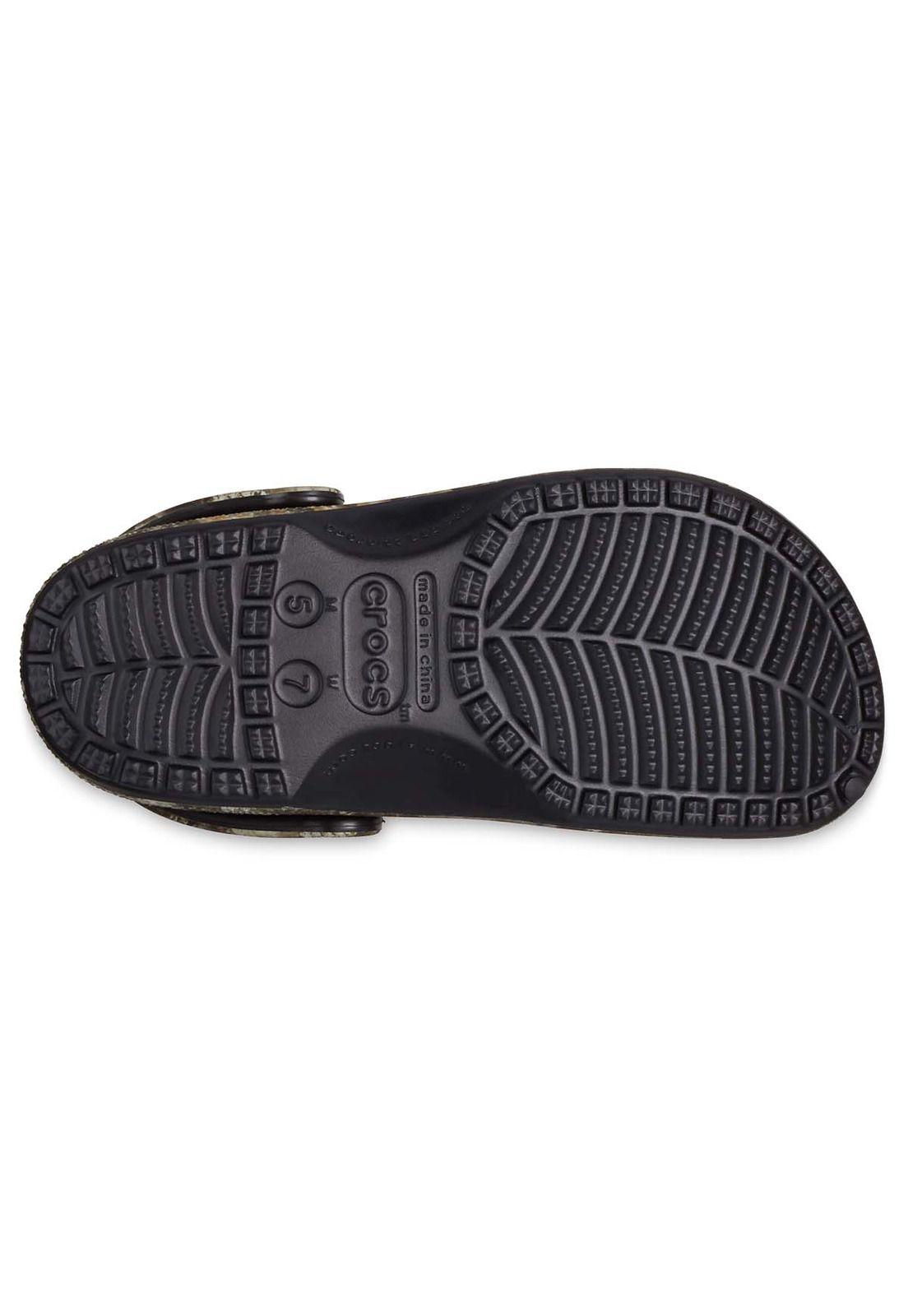 Zueco Crocs RealTree Unisex Classic Clog Verde Militar-5