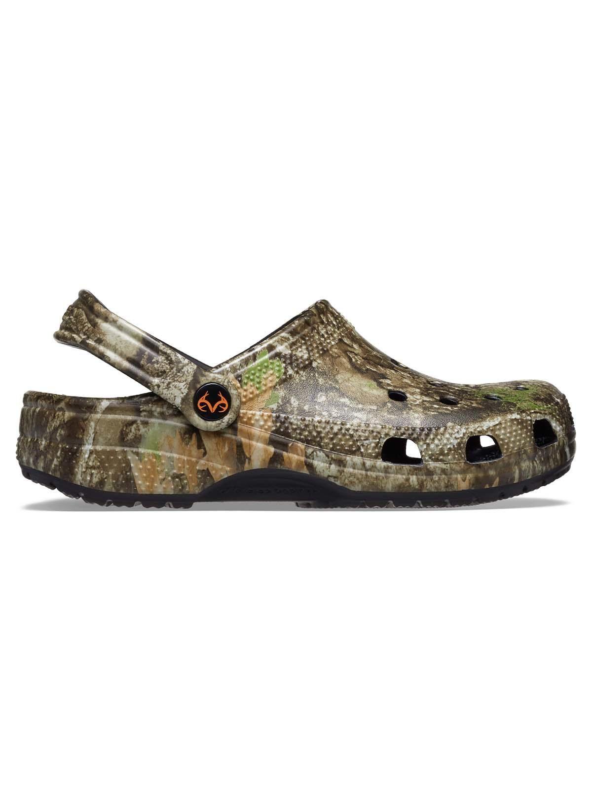 Zueco Crocs RealTree Unisex Classic Clog Verde Militar-0