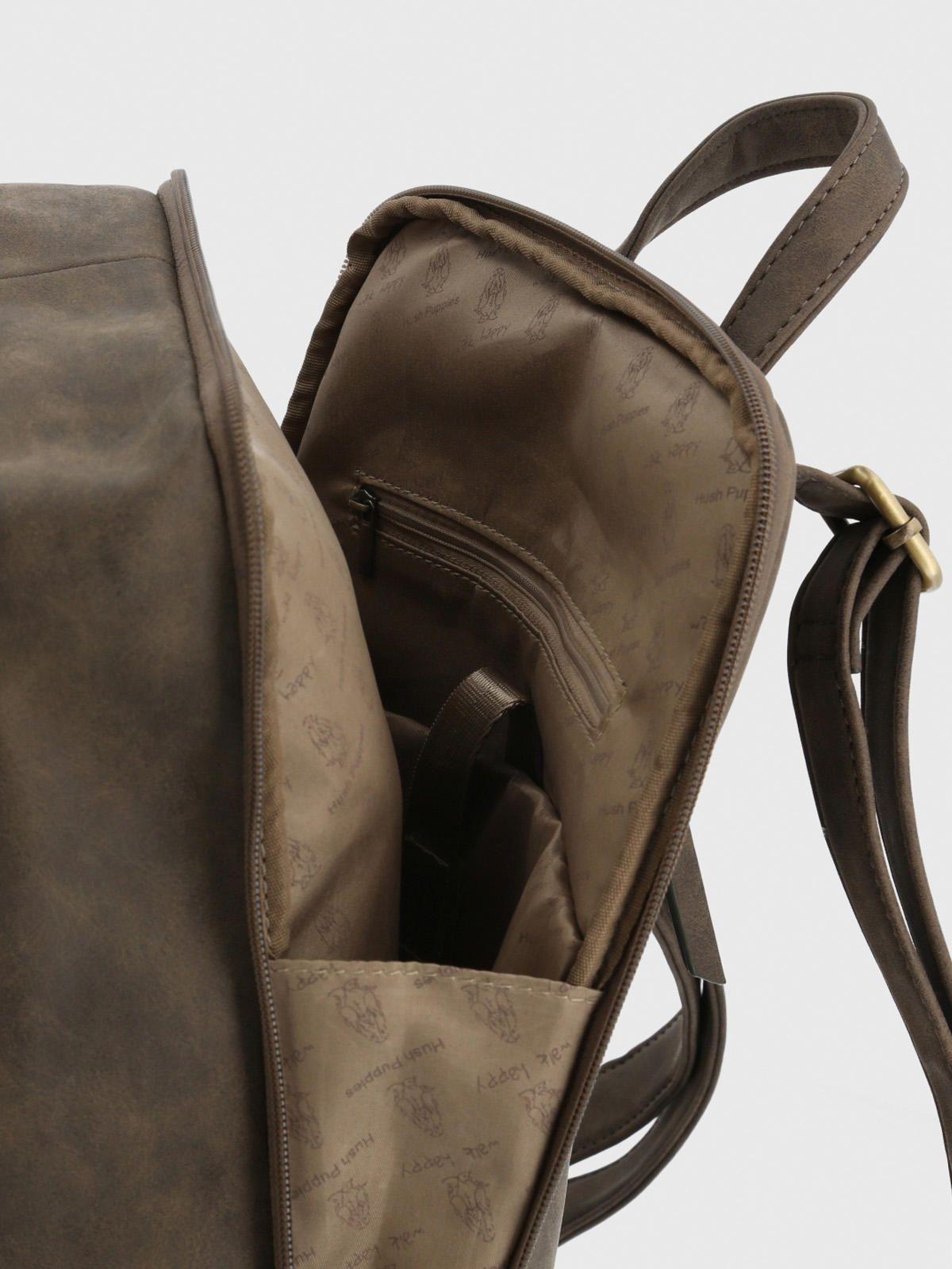 Mochila Ecocuero Mujer Danny Back Café-4