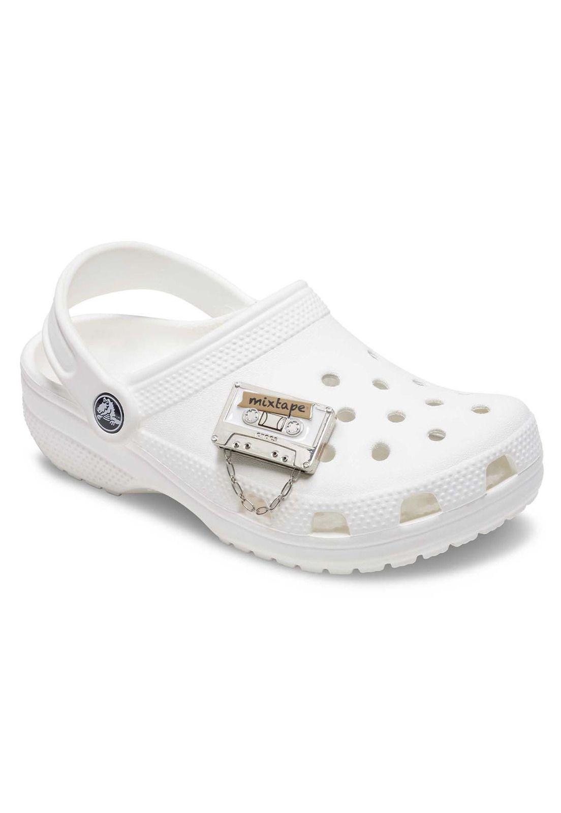 Jibbitz Crocs Cassette Con Cadena Mixtape Blanco-1