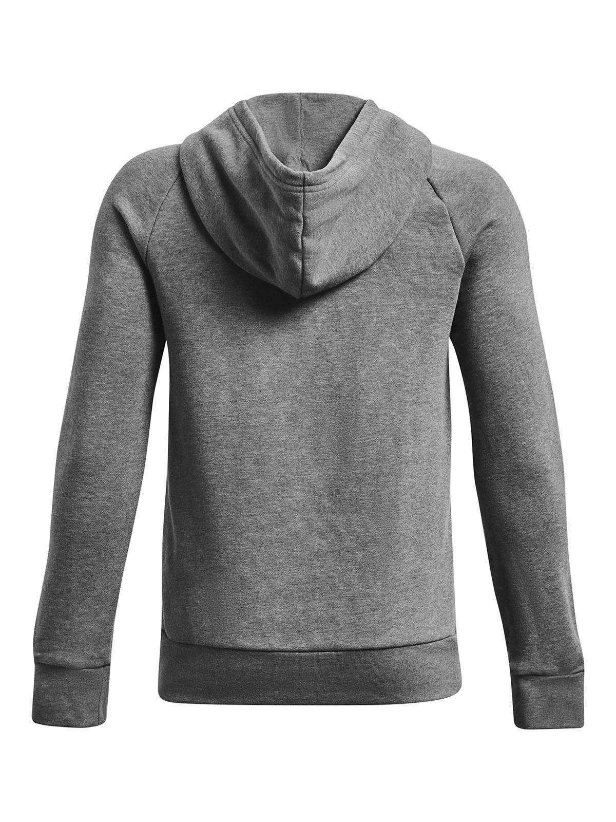 Polerón UA Rival fleece gris para niños-1