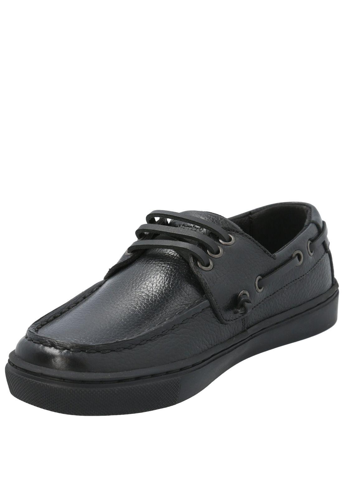 Zapato Escolar de Cuero Doyle negro niño-4