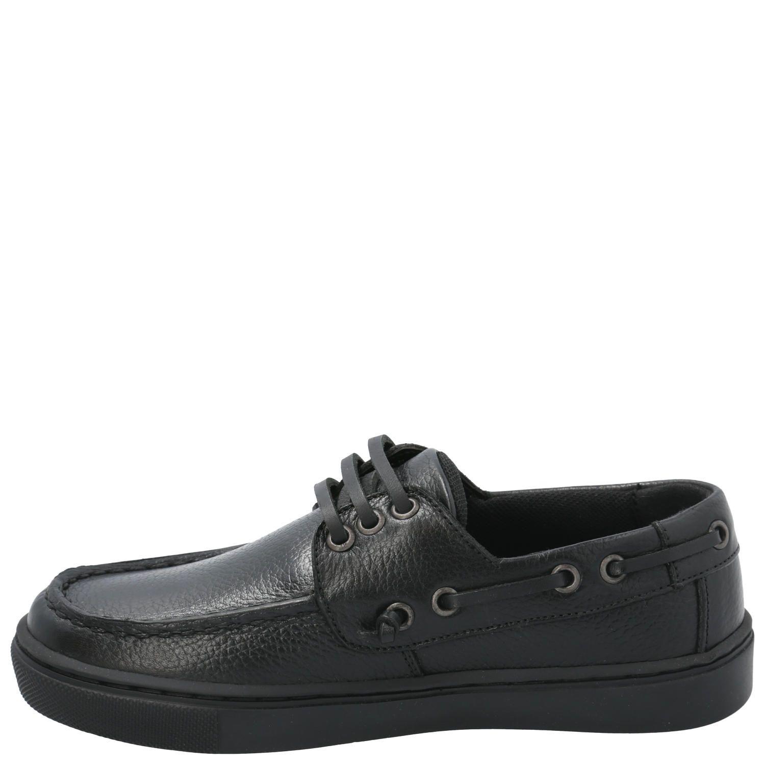 Zapato Escolar de Cuero Doyle negro niño-5