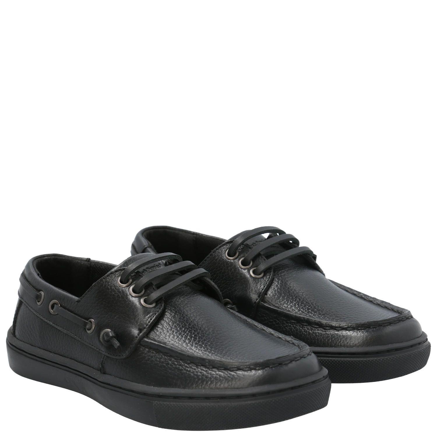 Zapato Escolar de Cuero Doyle negro niño-7