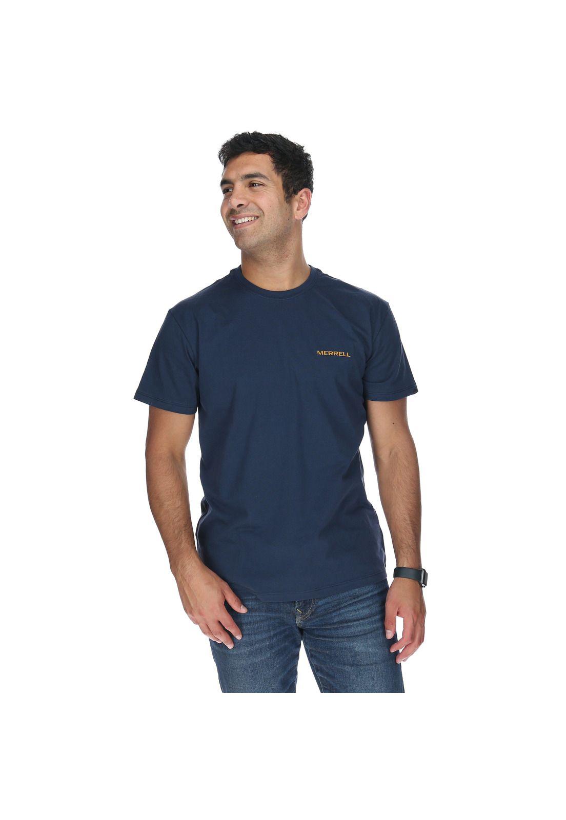 Polera M/C Hombre Jeep Tee Azul-0