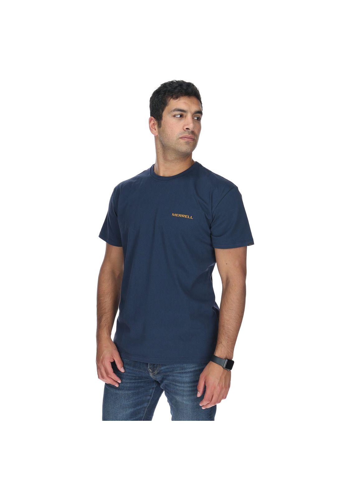 Polera M/C Hombre Jeep Tee Azul-1