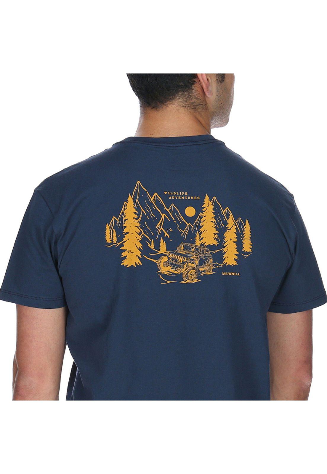 Polera M/C Hombre Jeep Tee Azul-3