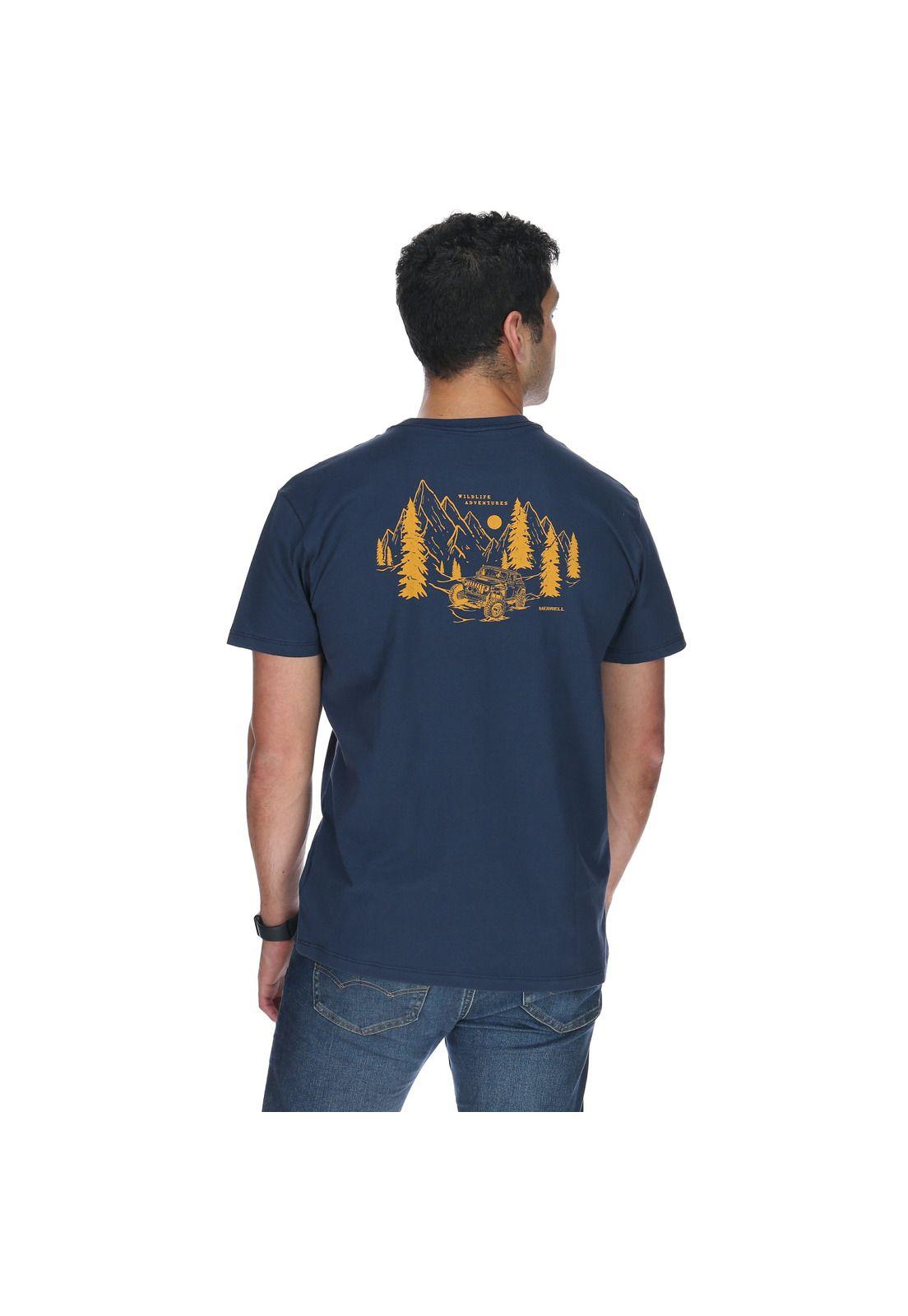 Polera M/C Hombre Jeep Tee Azul-4