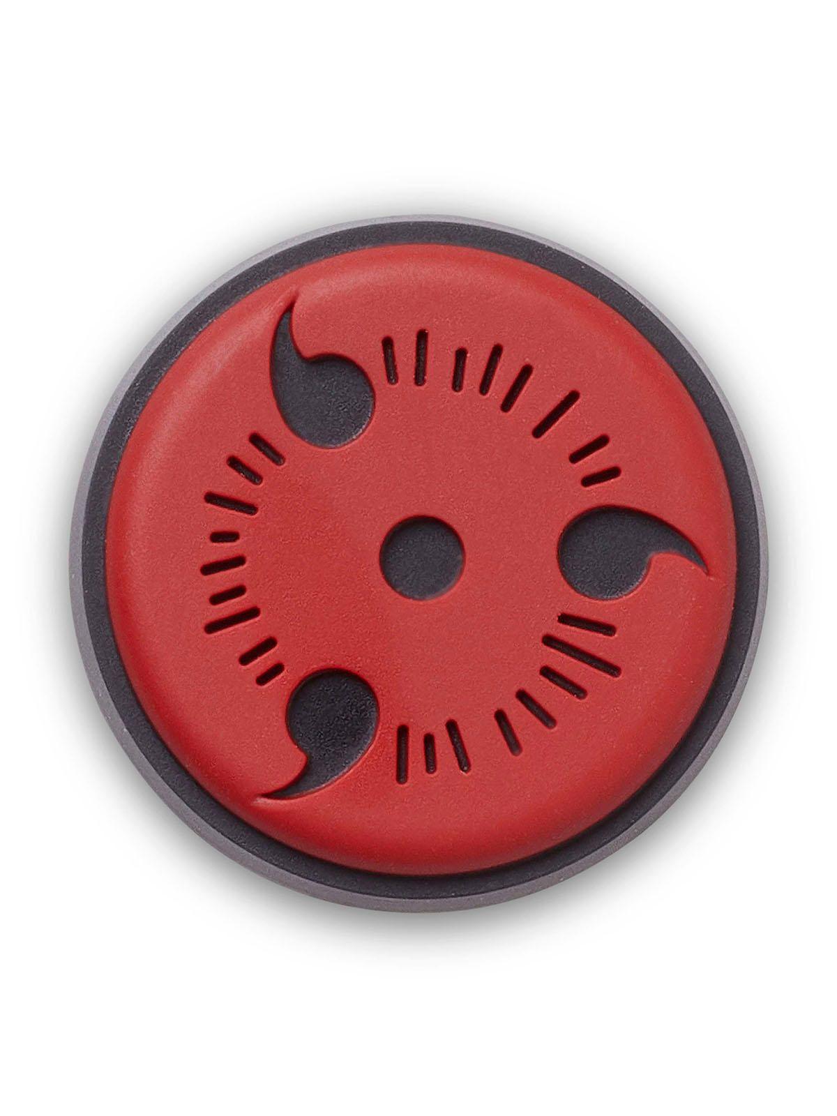 Jibbitz Crocs Símbolo de Naruto Rojo-0