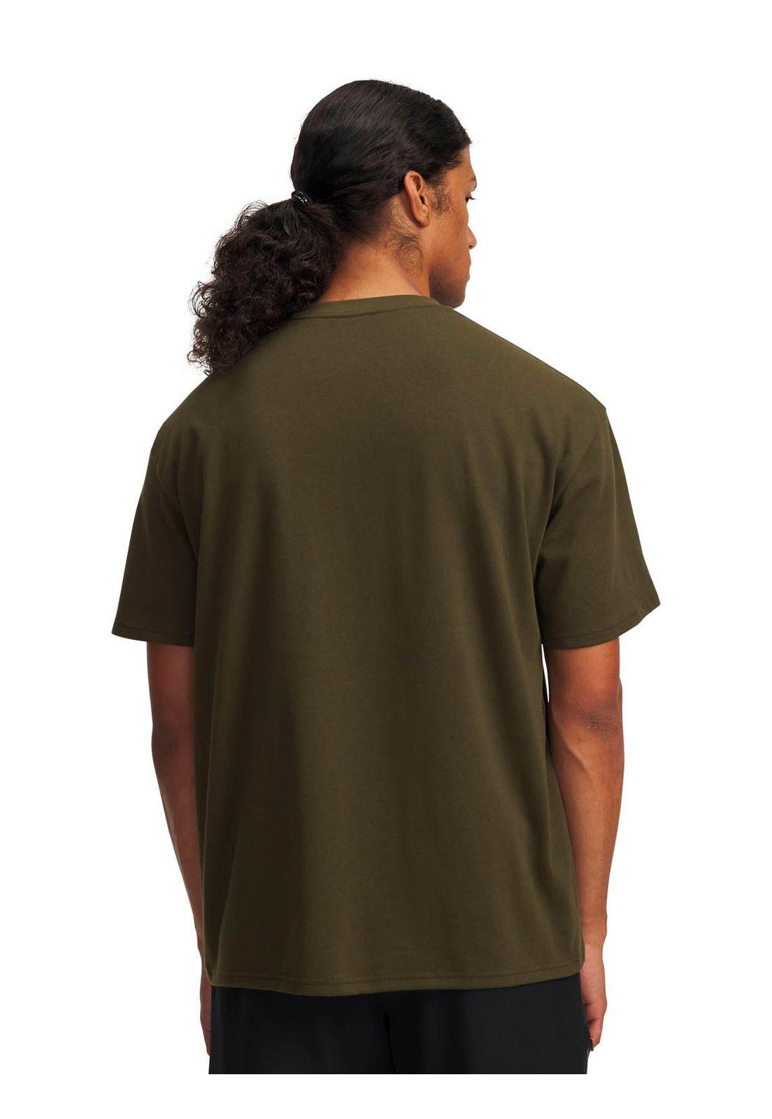 Polera Manga Corta Lifestyle Hombre HW Oversized Verde -1