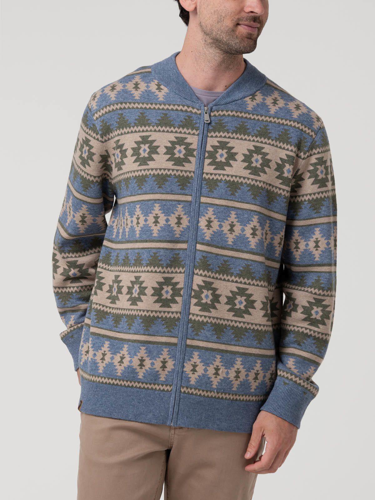 Sweater Poliéster Reciclado Hombre Aven Azul-4