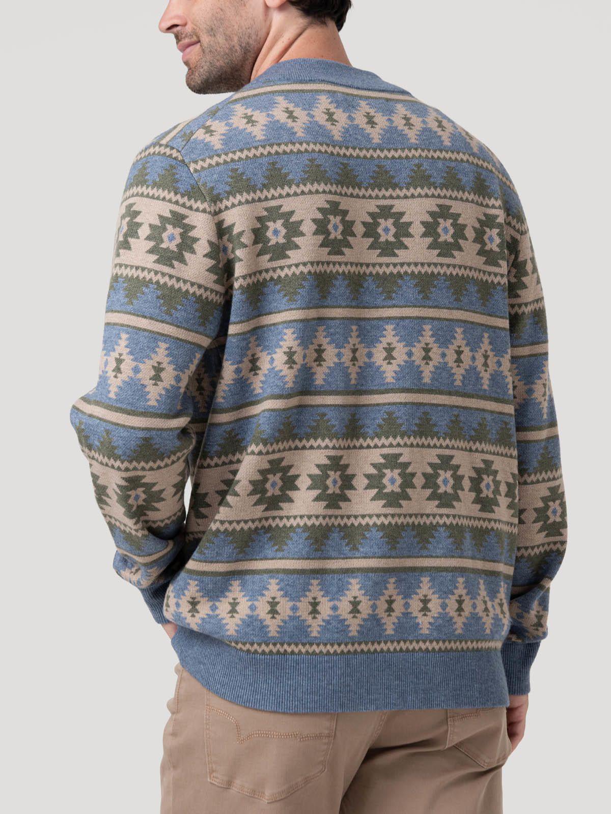 Sweater Poliéster Reciclado Hombre Aven Azul-5