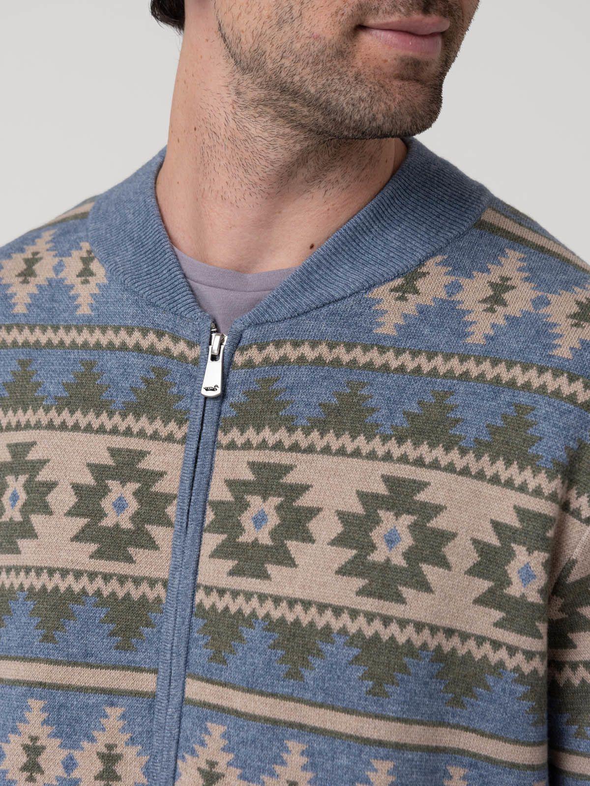 Sweater Poliéster Reciclado Hombre Aven Azul-6