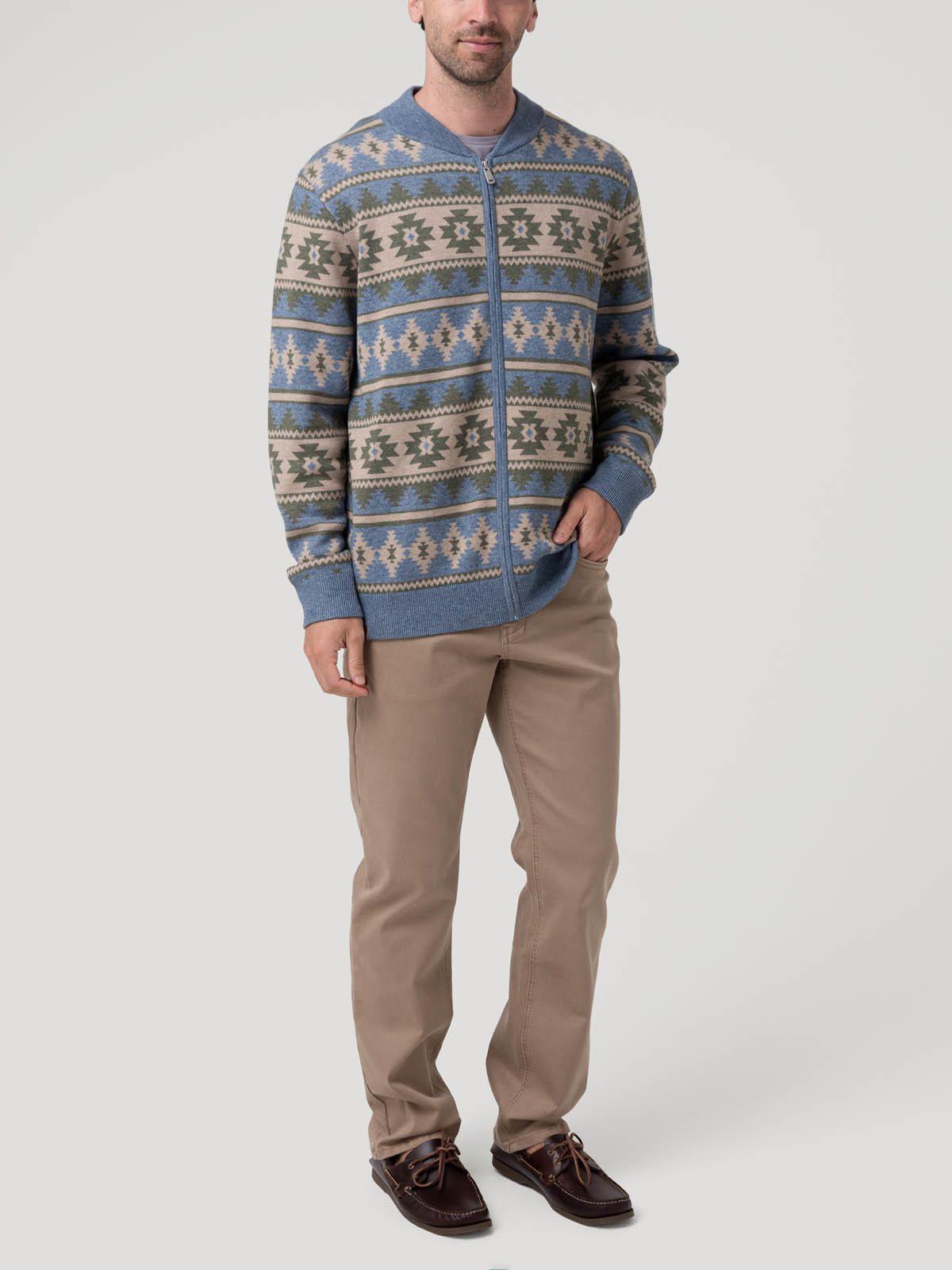 Sweater Poliéster Reciclado Hombre Aven Azul-7