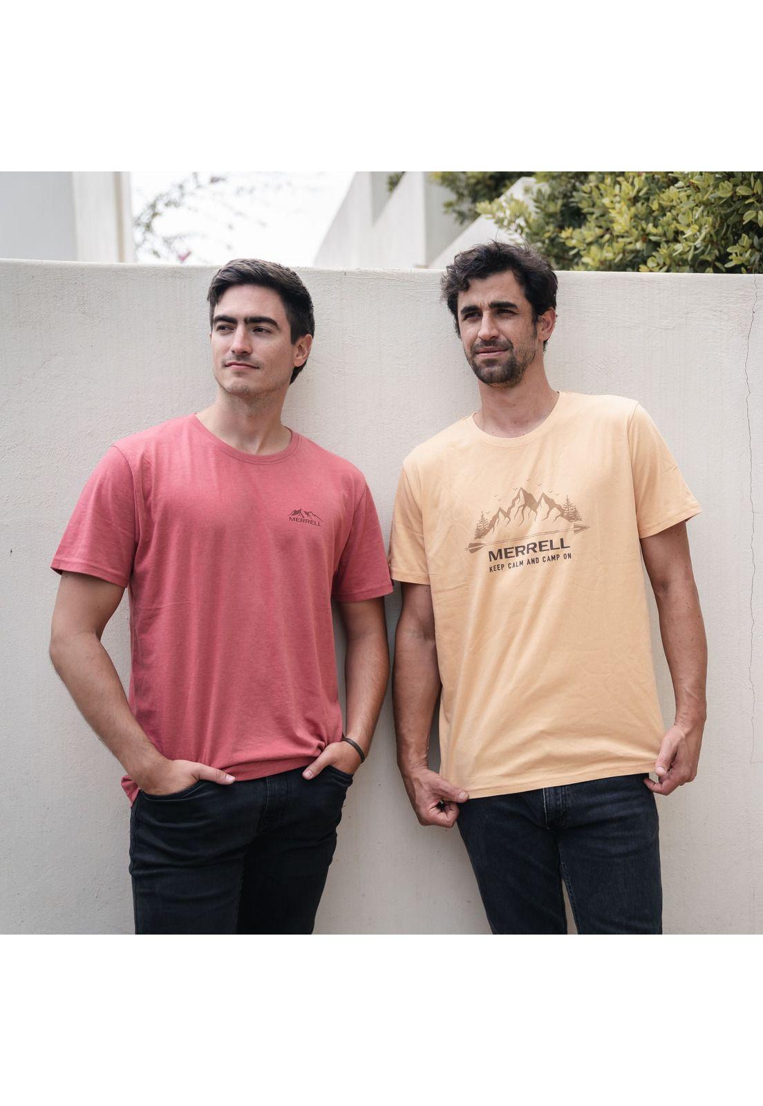 Polera Hombre Front Print Rojo-1